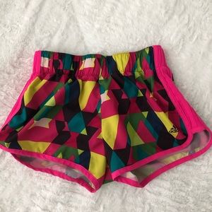 Geometric Colored Adidas Shorts XS